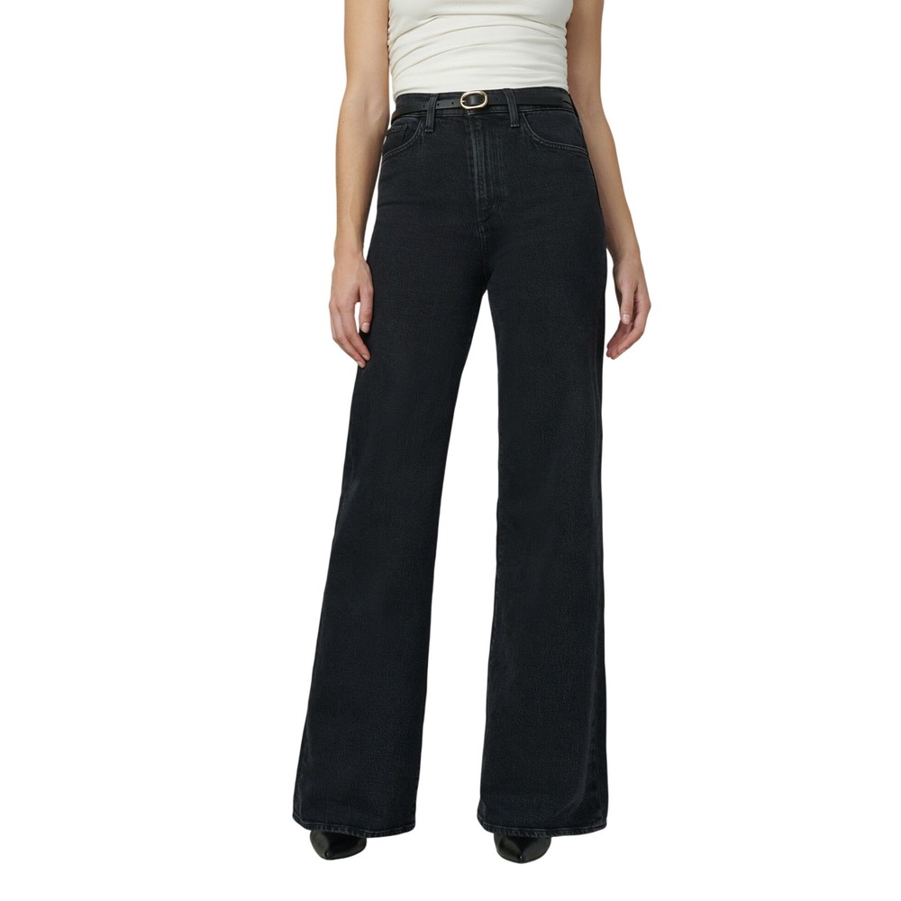 Joe's Jeans The Mia High Rise Wide Leg Jeans In Black Sz 29 NWT